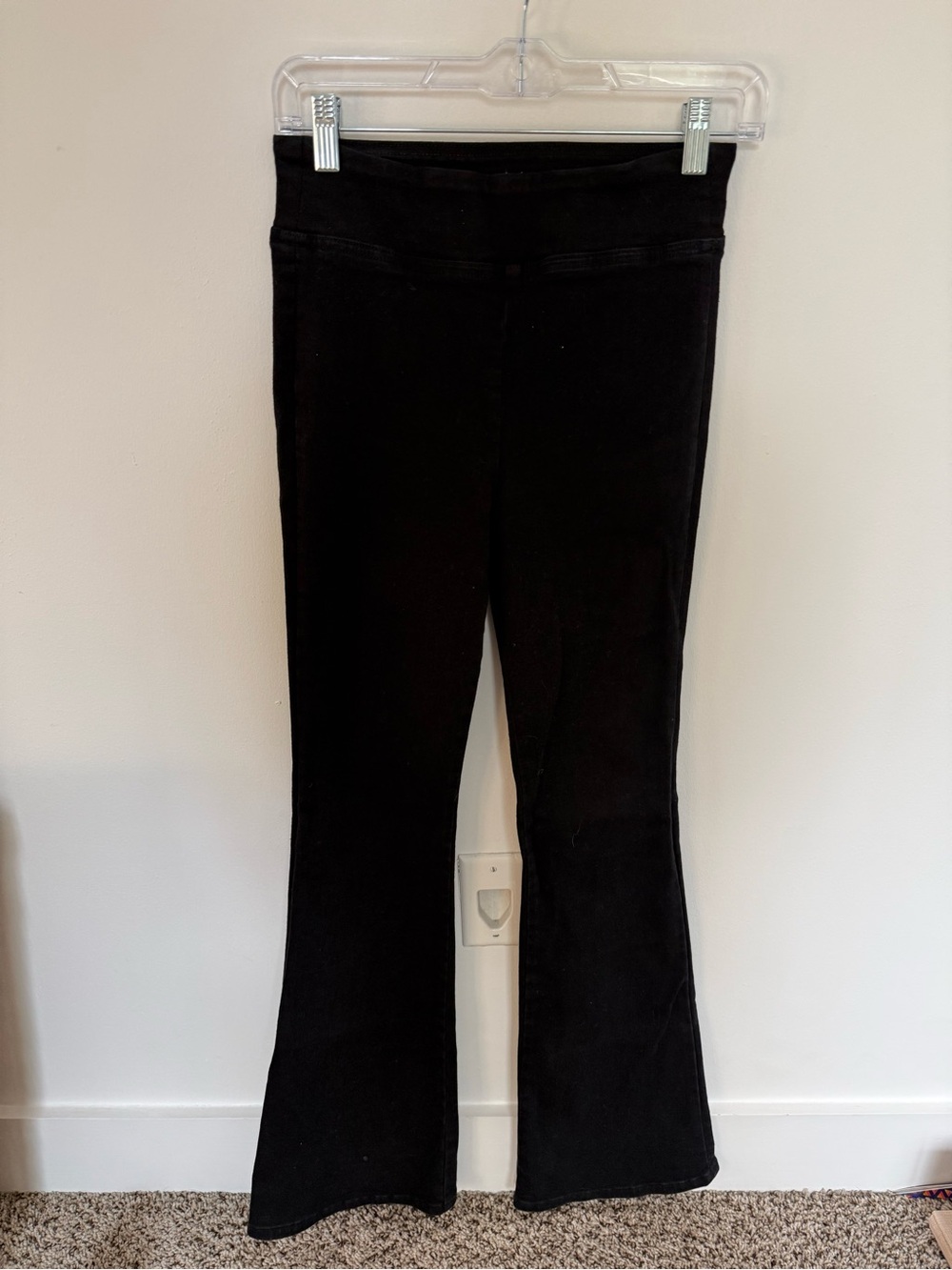 Frame denim Black Women's Flared Pants - stretchy